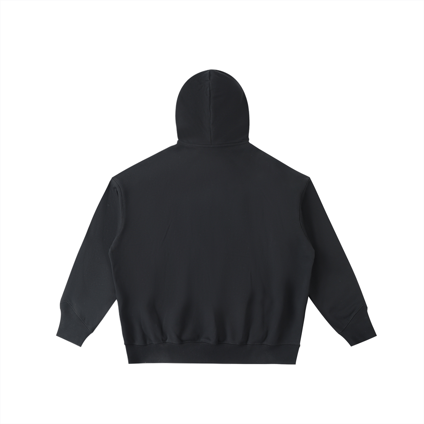 Black hoodie on a white background