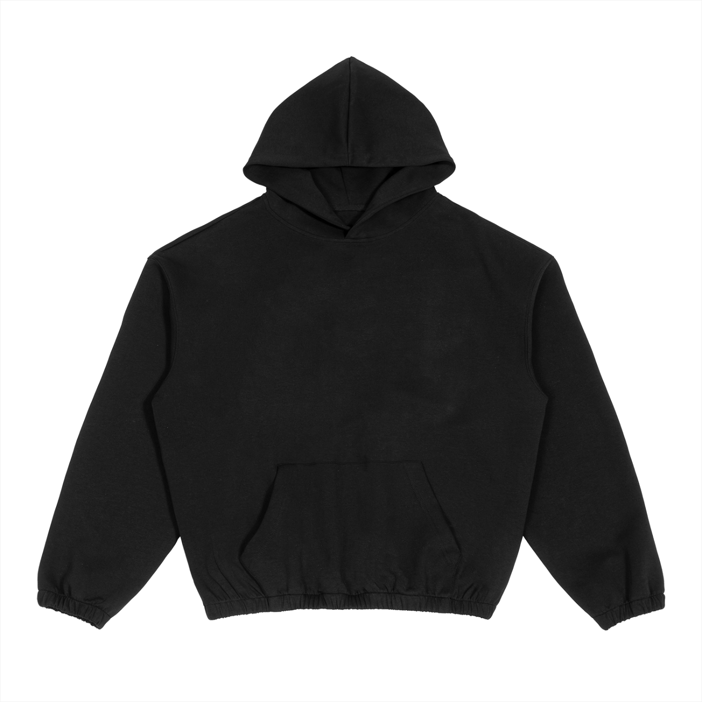 Black hoodie on a white background