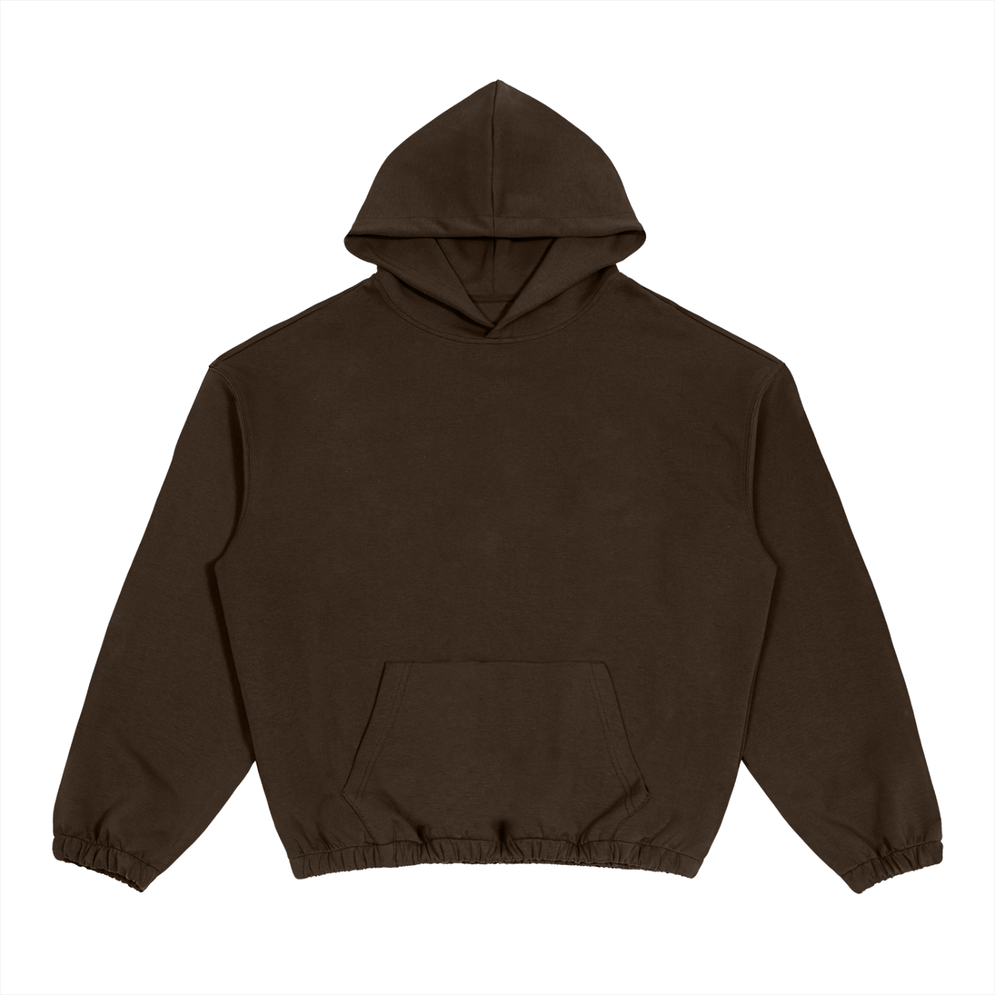 Brown hoodie on a white background