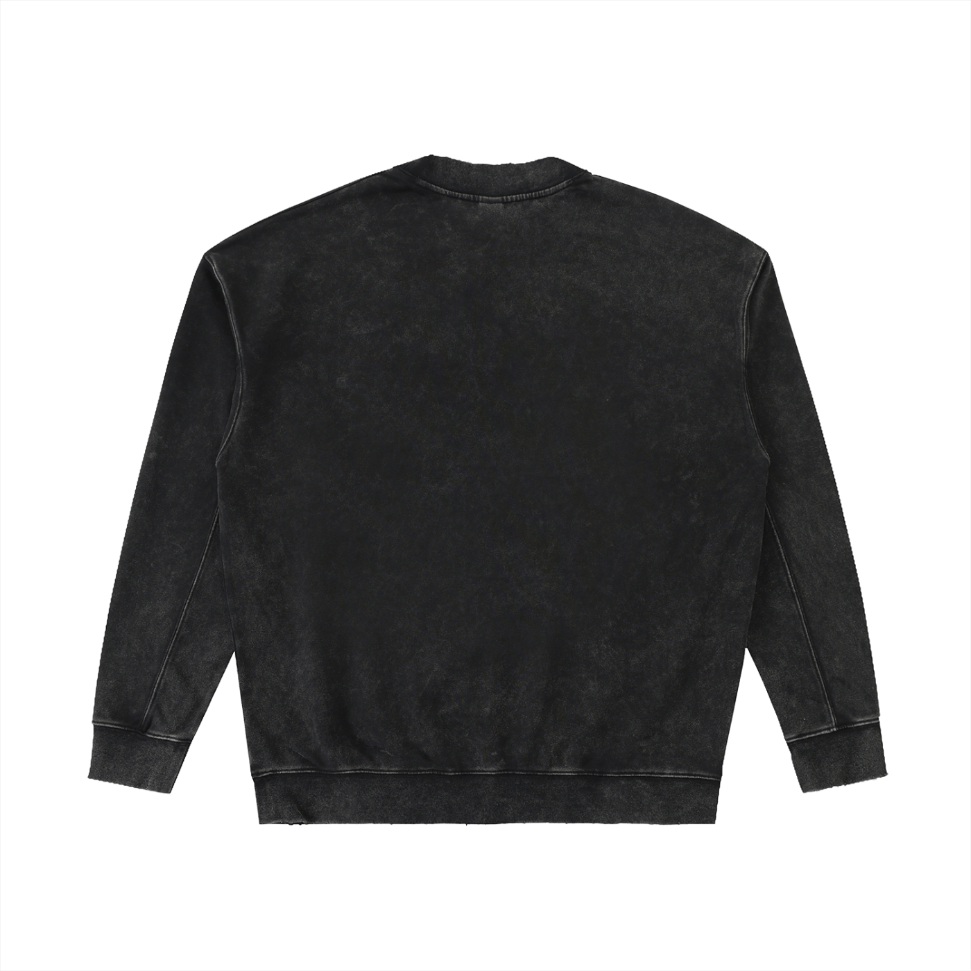 Black sweatshirt on a white background