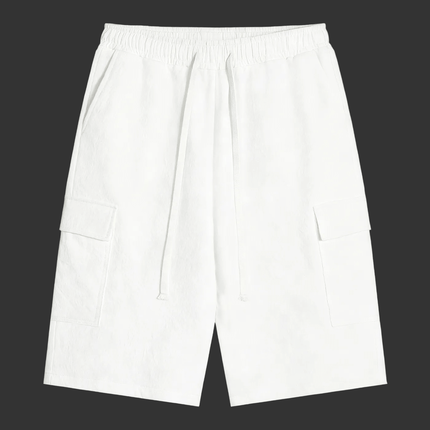 White pants on a white background