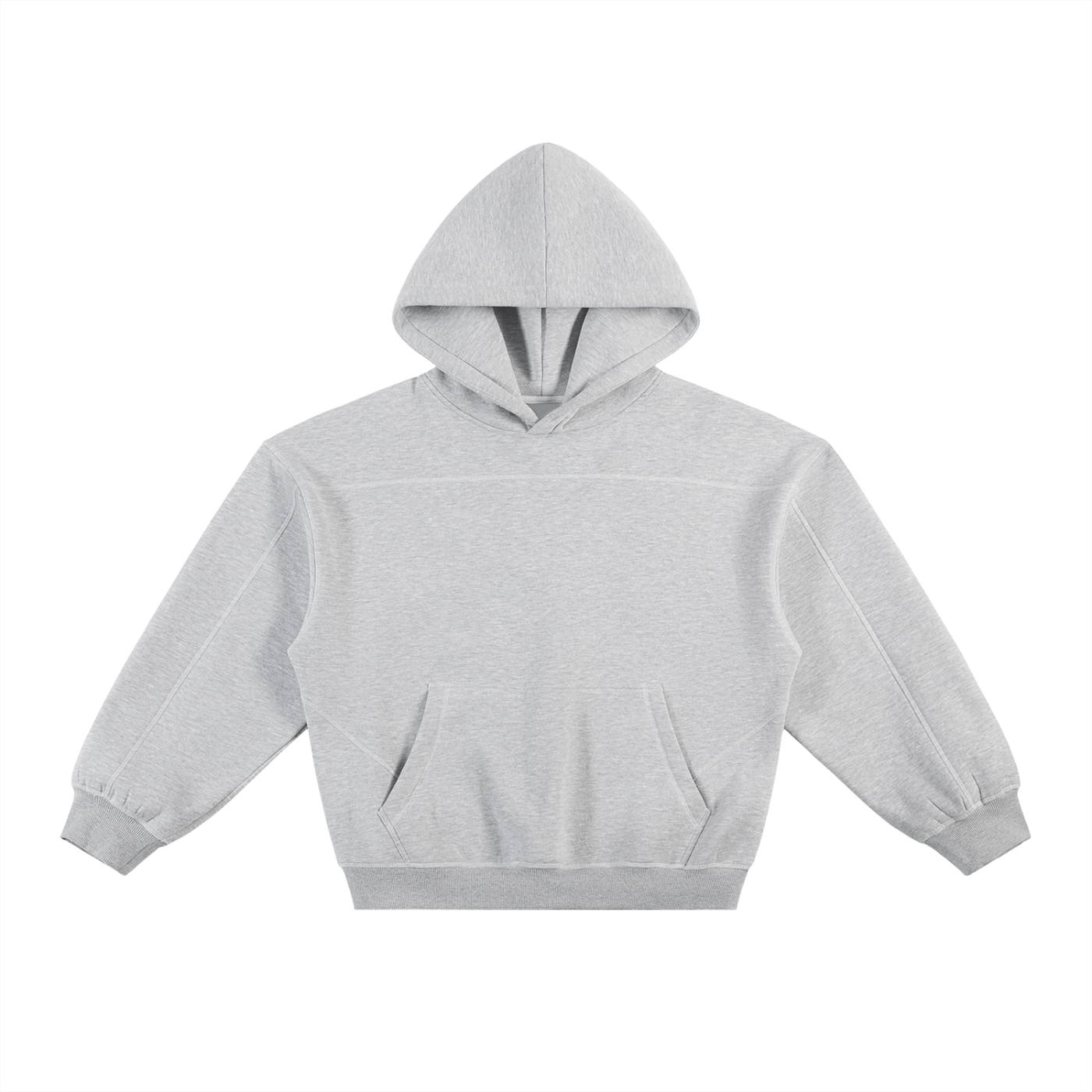 Gray hoodie on a white background