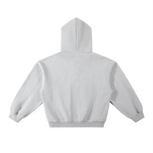 Gray hoodie on a white background