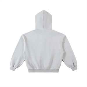Gray hoodie on a white background