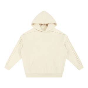 Beige hoodie on a white background