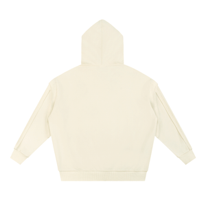 Beige hoodie on a white background