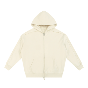 Beige hoodie on a white background