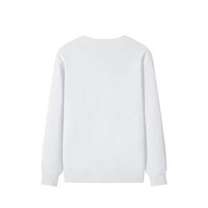 White sweatshirt on a white background