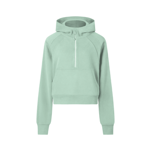 Light green hoodie on a white background