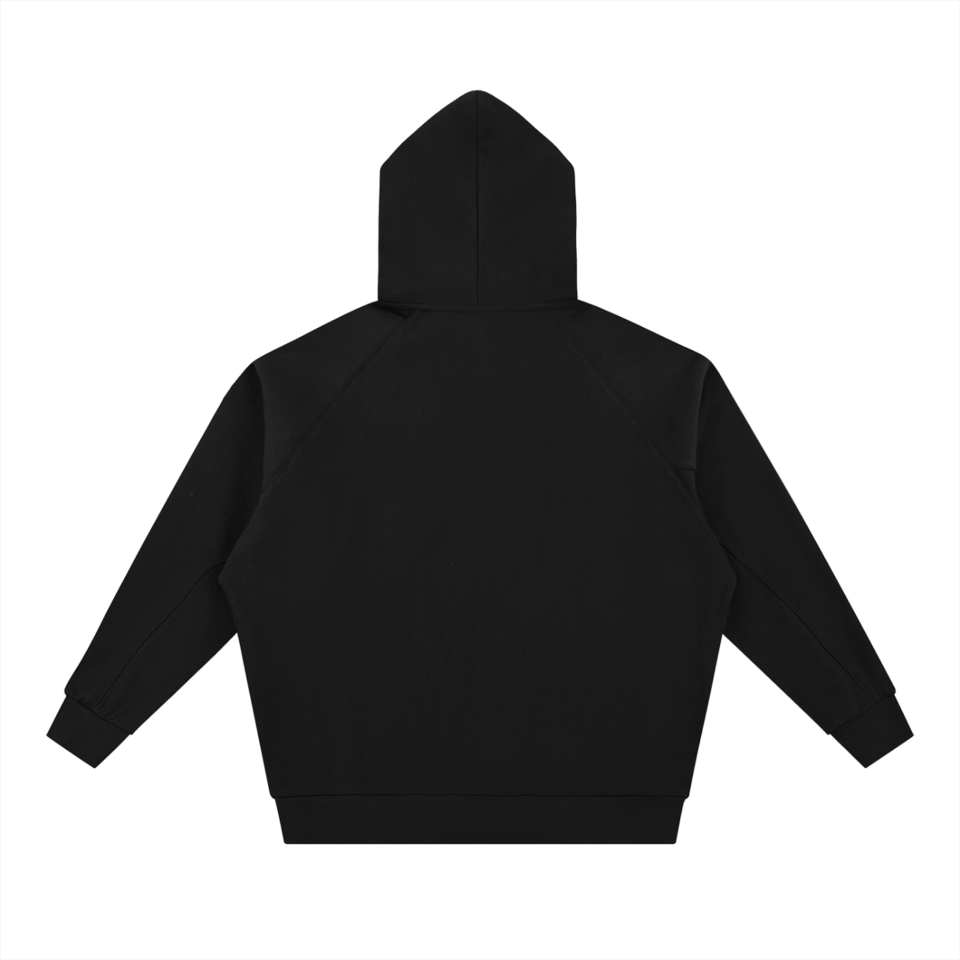 Black hoodie on a white background