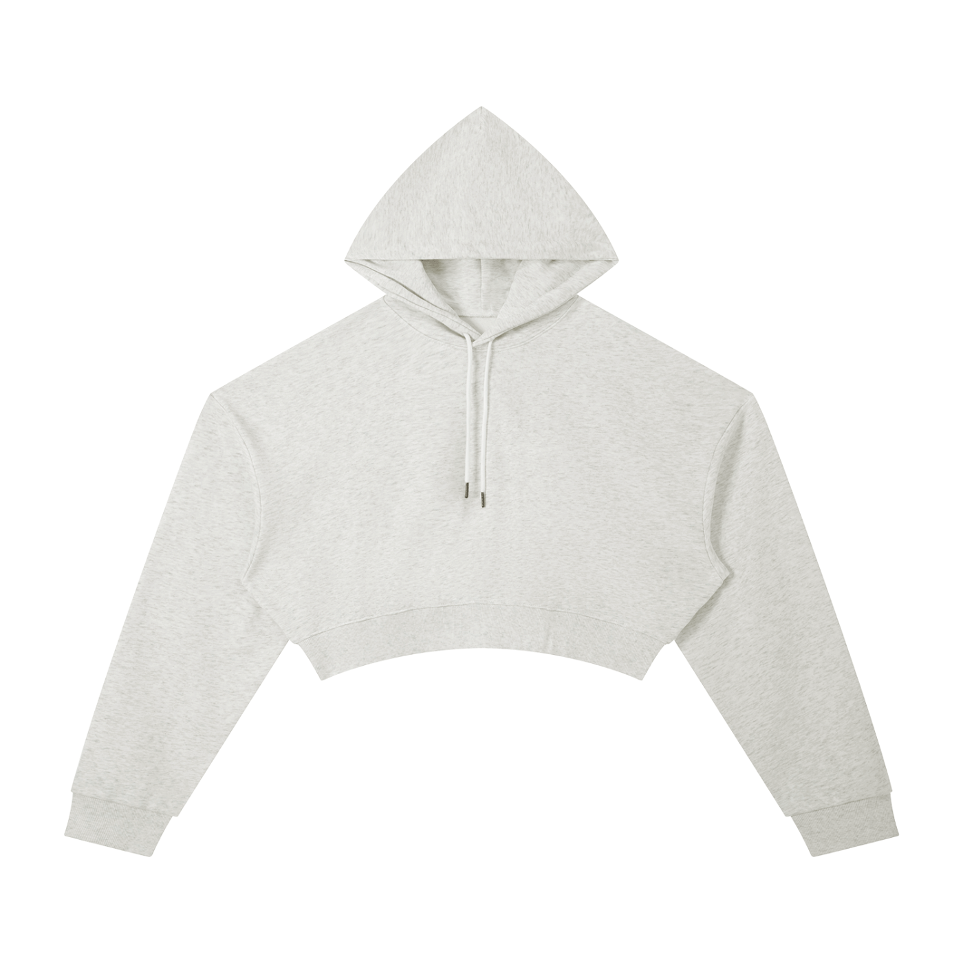 Light gray hoodie on a white background