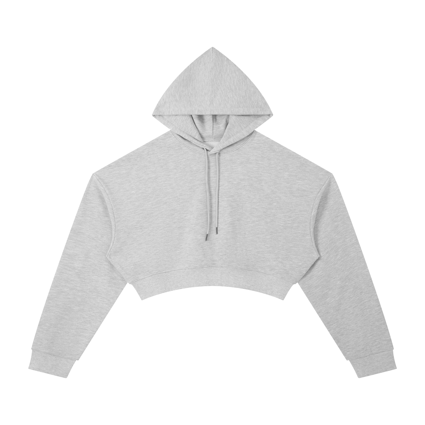 Gray hoodie on a white background