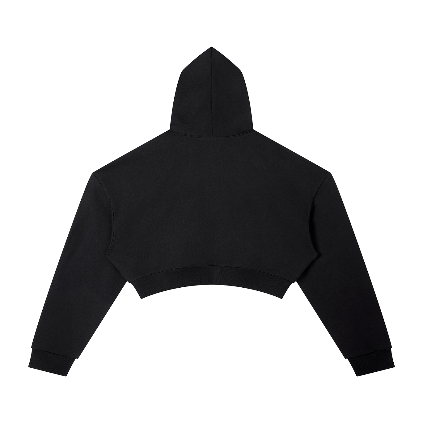 Black hoodie on a white background