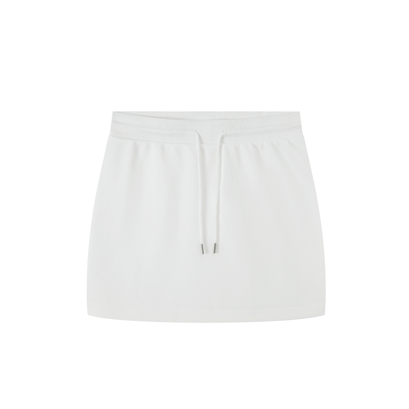 White skirt on a white background