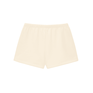Beige shorts on a white background