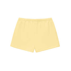 Yellow shorts on a white background