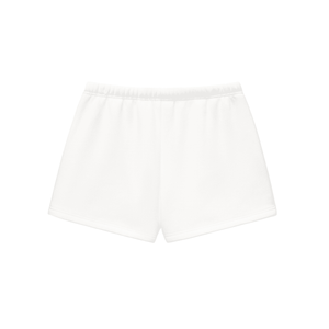 White shorts on a white background