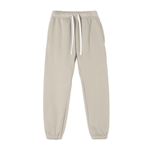 Beige sweatpants on a white background