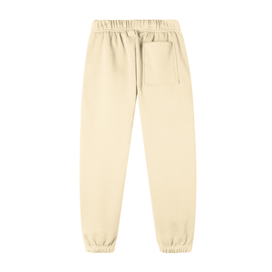Beige sweatpants on a white background