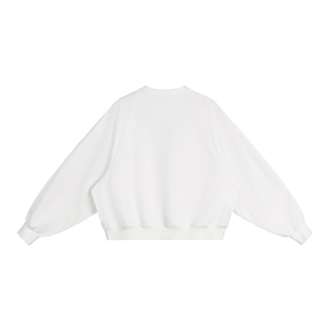 White sweatshirt on a white background