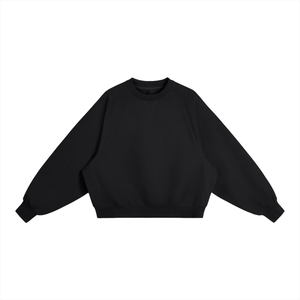 Black sweatshirt on a white background