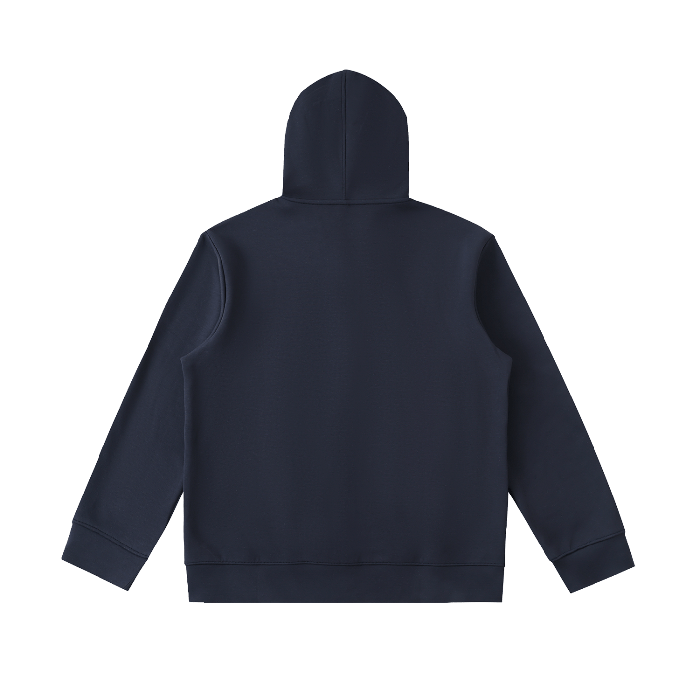 Navy blue hoodie on a white background