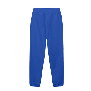 Blue pants on a white background