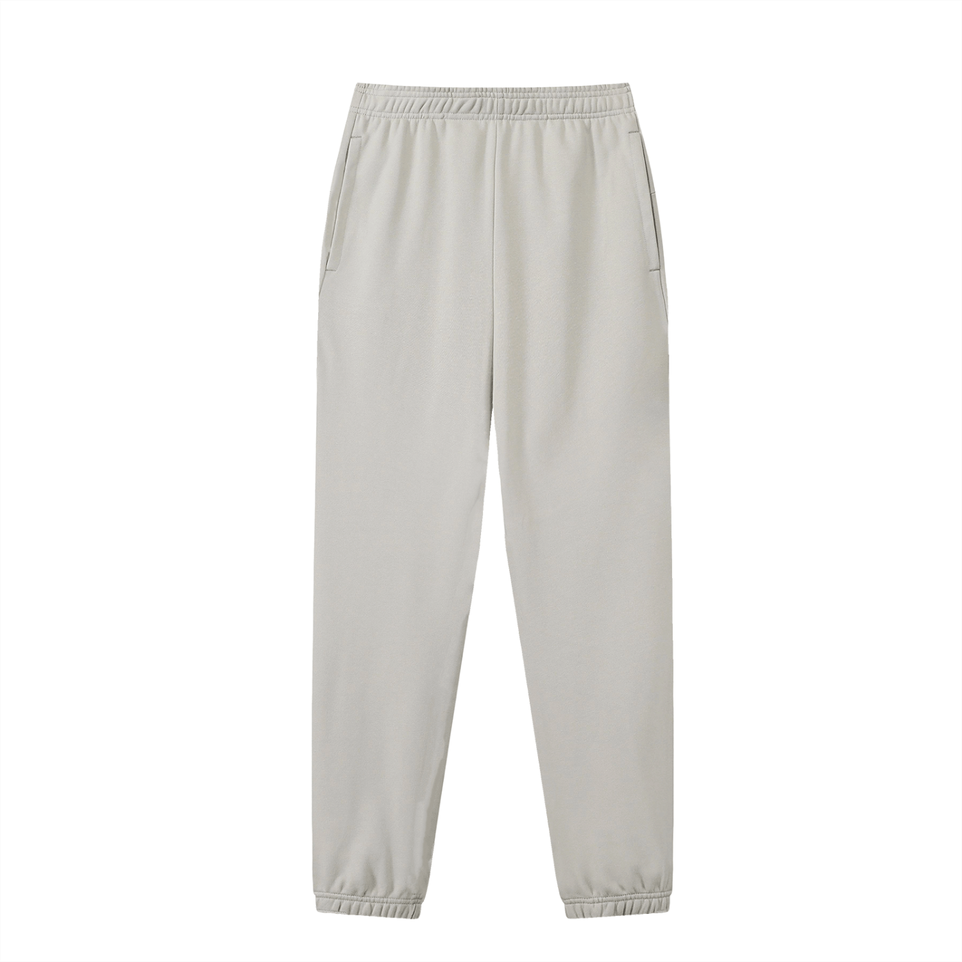 Beige sweatpants on a white background