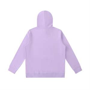 Lavender hoodie on a white background