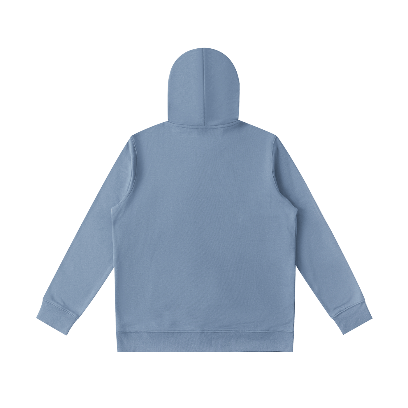Blue hoodie on a white background