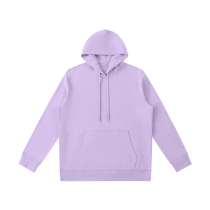Lavender hoodie on a white background