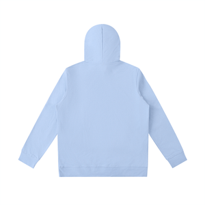 Light blue hoodie on a white background