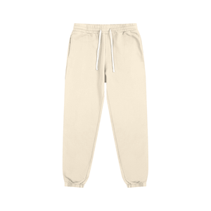 Beige sweatpants on a white background