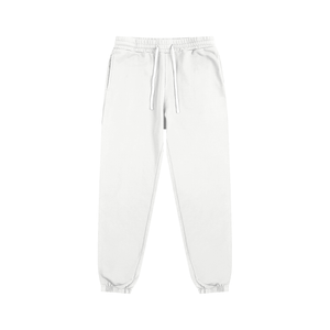 White sweatpants on a white background