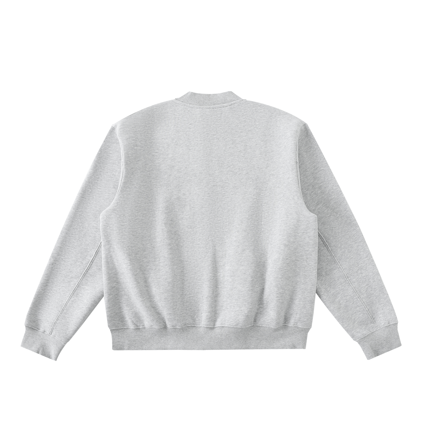 Gray sweatshirt on a white background