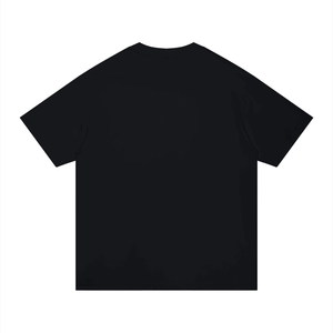 A black short-sleeve crewneck t-shirt shown from the back, featuring a small, subtle black 'product10' logo printed on the upper back, set against a plain white background.