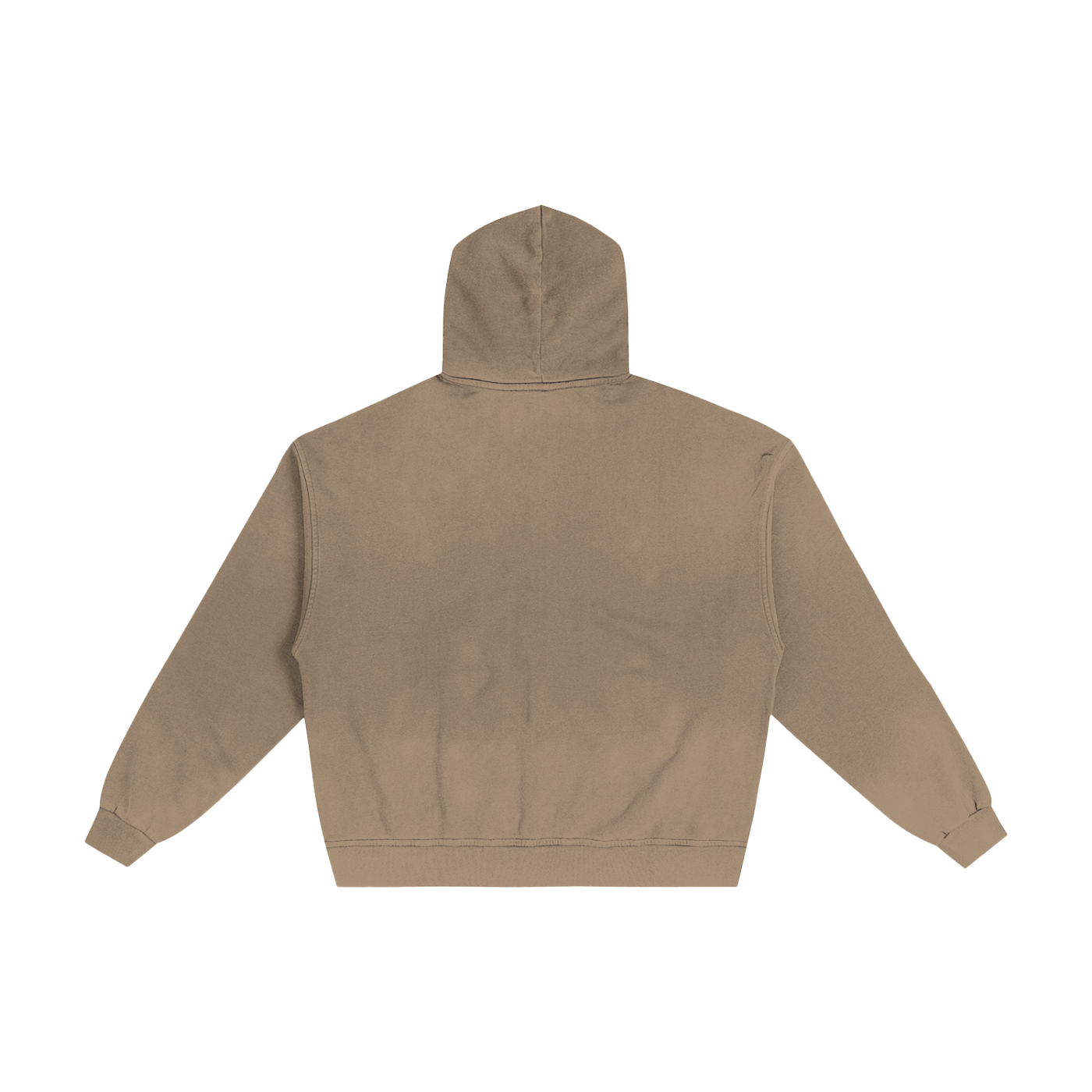 Beige hoodie on a white background