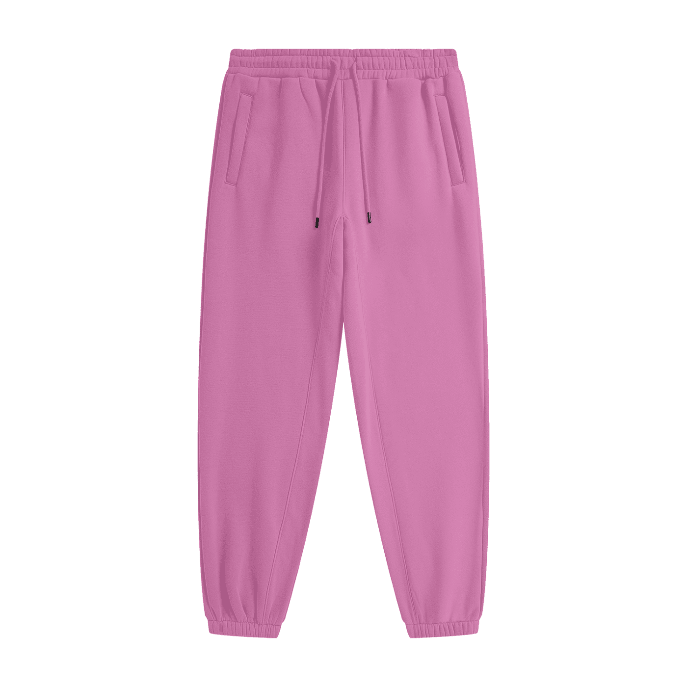 Pink sweatpants on a white background