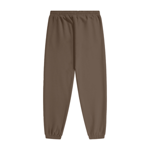 Brown sweatpants on a white background