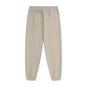 Beige sweatpants on a white background