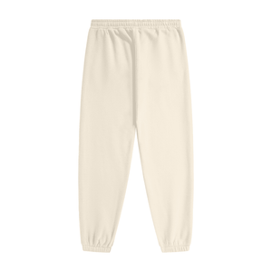 Beige sweatpants on a white background
