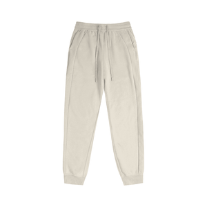Beige sweatpants on a white background