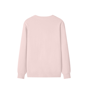 Light pink sweatshirt on a white background