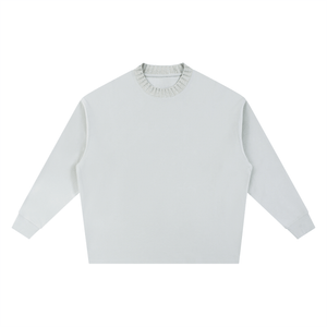 Light gray long-sleeve top on a white background
