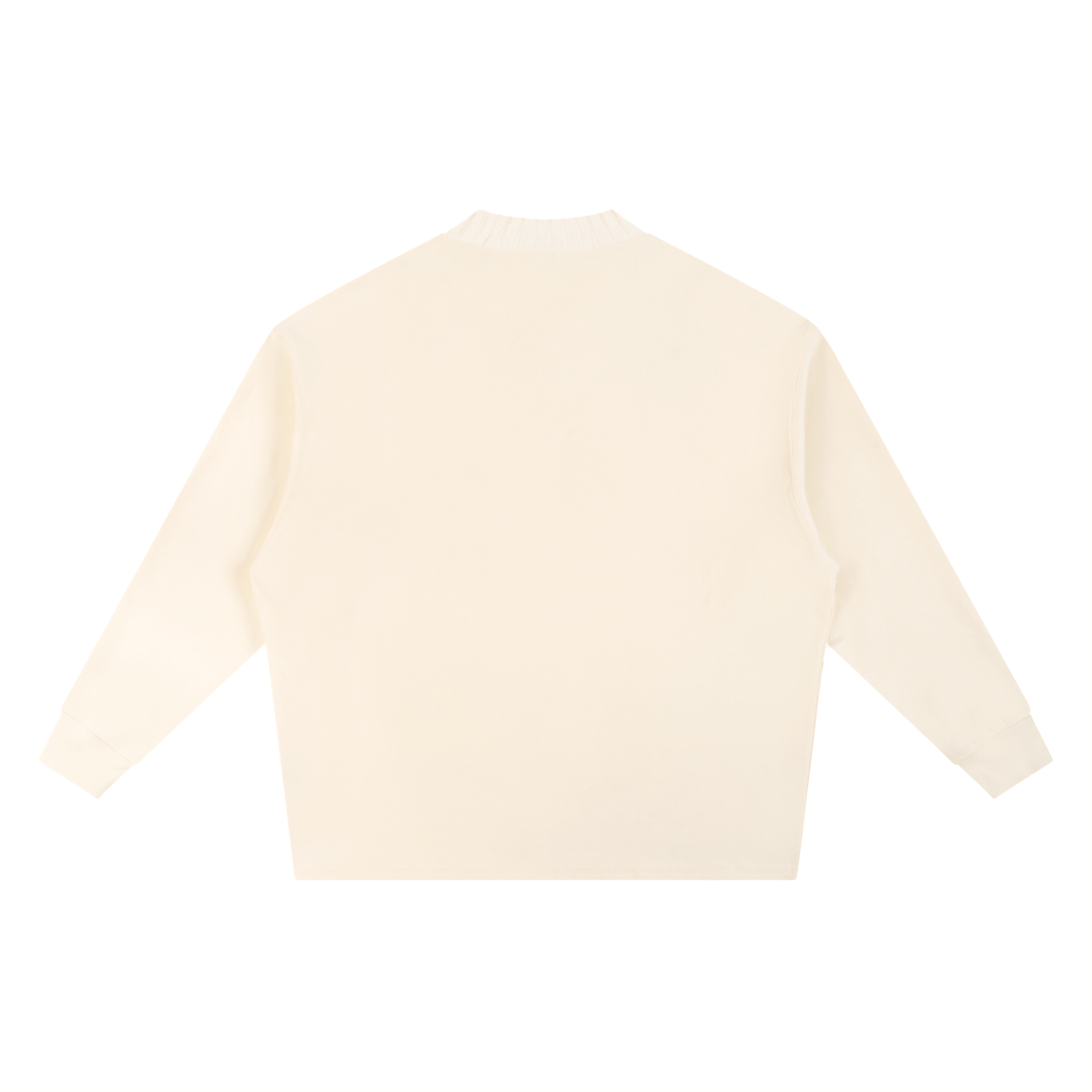 Beige sweater on a white background