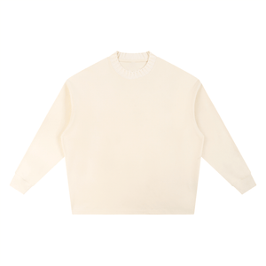 Beige sweater on a white background