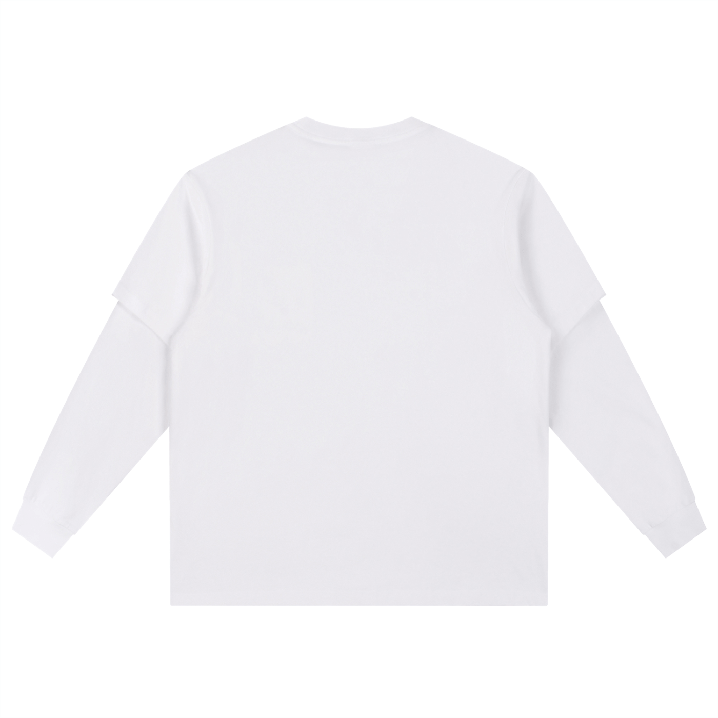 White long-sleeve shirt on a white background