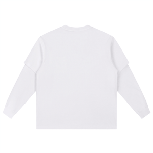 White long-sleeve shirt on a white background