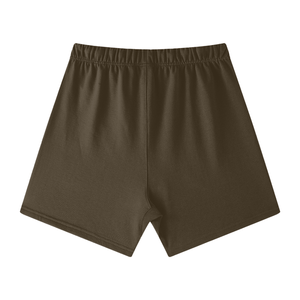 Black shorts on a white background