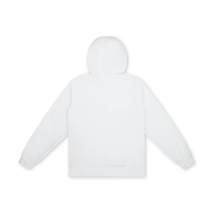 White hoodie on a white background